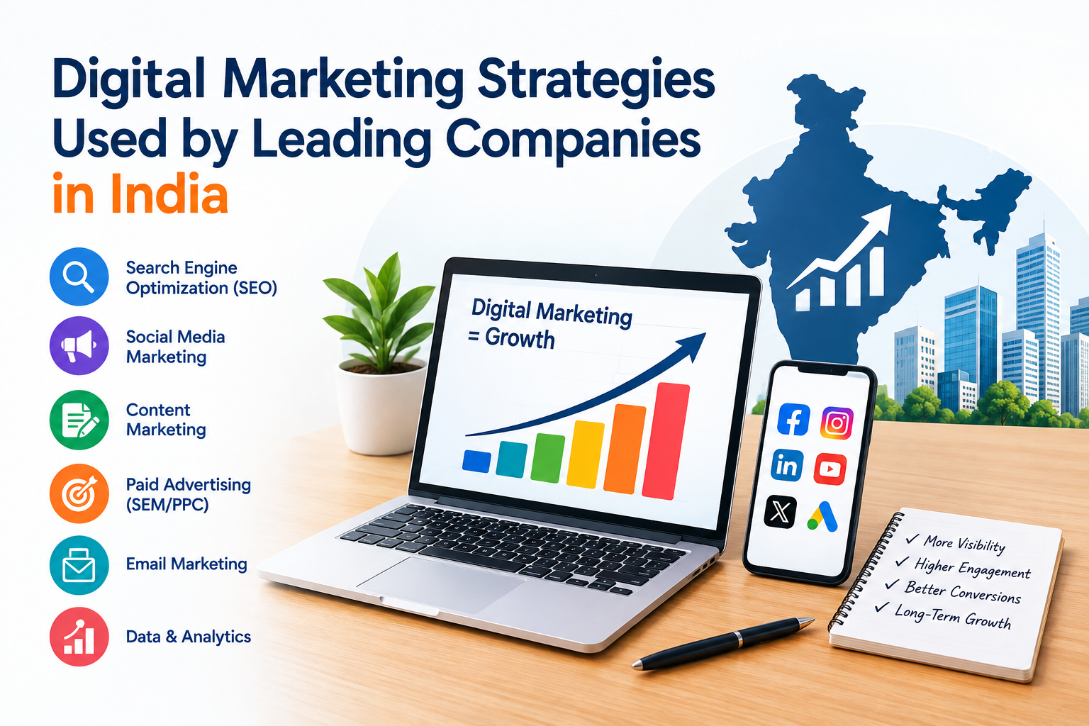 Digital marketing strategies used by leading companies in India