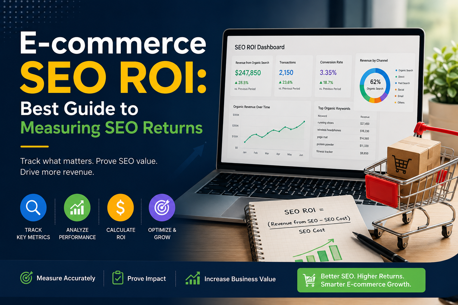 e-commerce SEO ROI measurement and revenue tracking guide