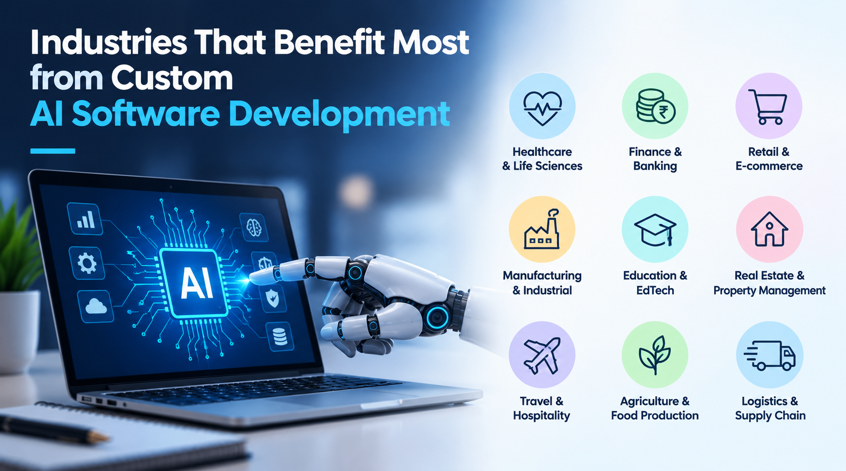 Industries That Benefit Most from Custom AI Software Development